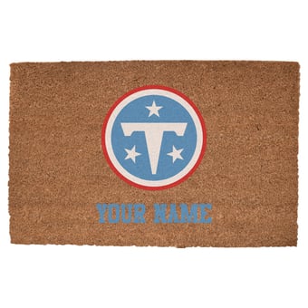 Tennessee Titans 19.5'' x 29.5'' Personalized Door Mat