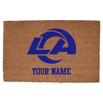 Los Angeles Rams 23'' x 35'' Personalized Door Mat