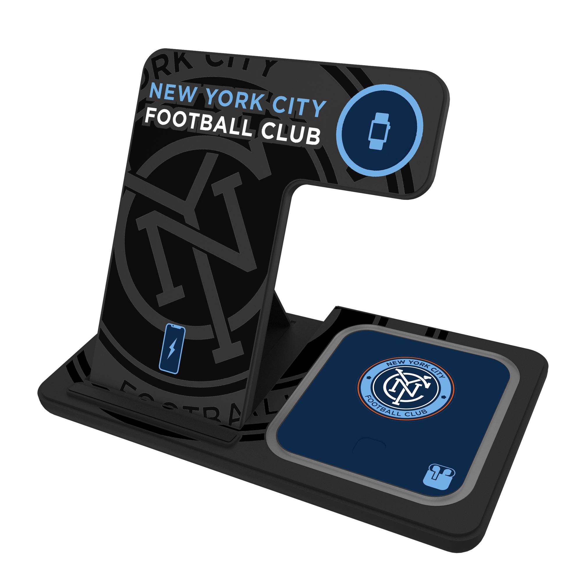 New York City FC 3-In-1 Wireless Charger New York City FC 3-In-1 Wireless Charger