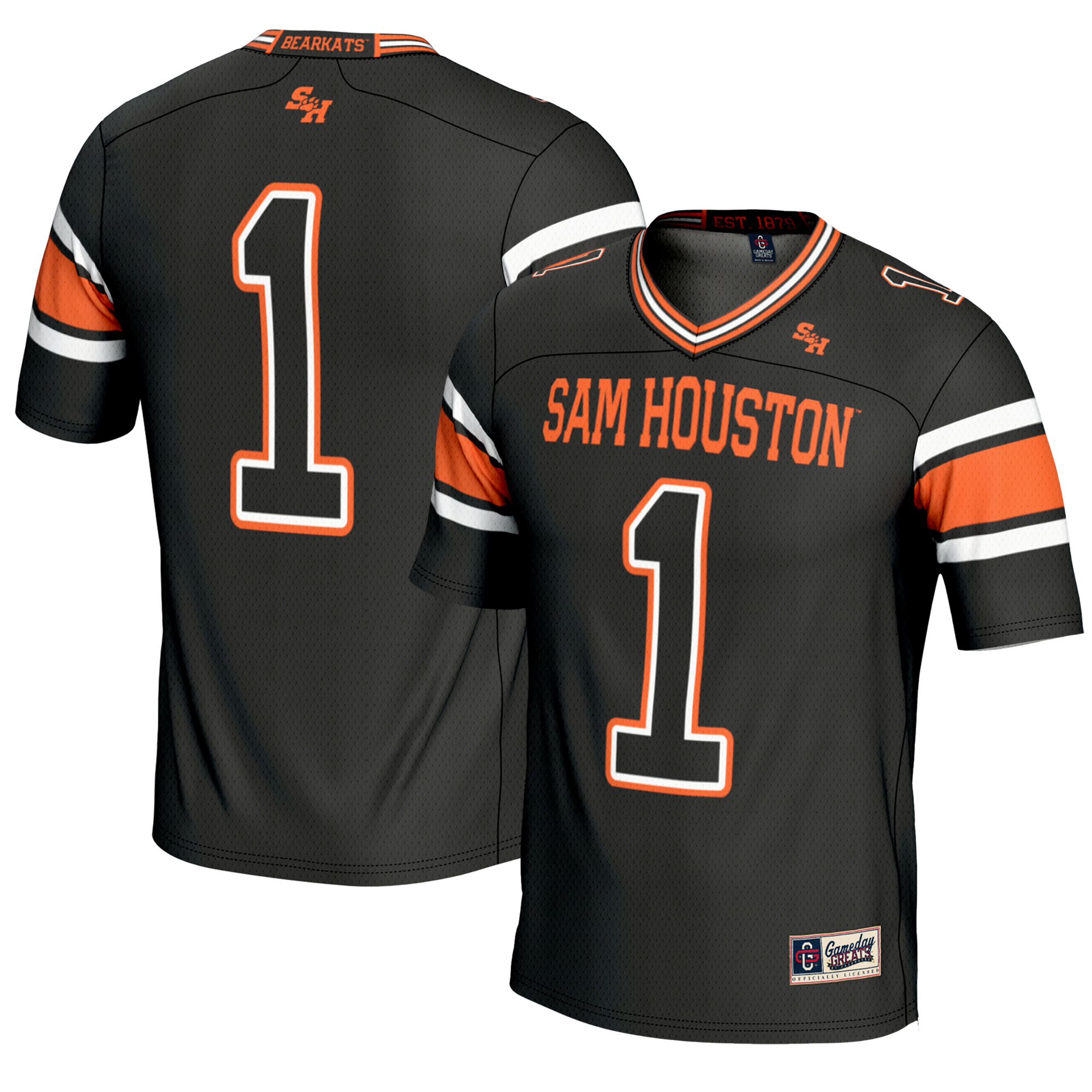 Men’s GameDay Greats #1 Black Sam Houston State Bearkats Endzone Football Jersey Men’s GameDay Greats #1 Black Sam Houston State Bearkats Endzone Football Jersey