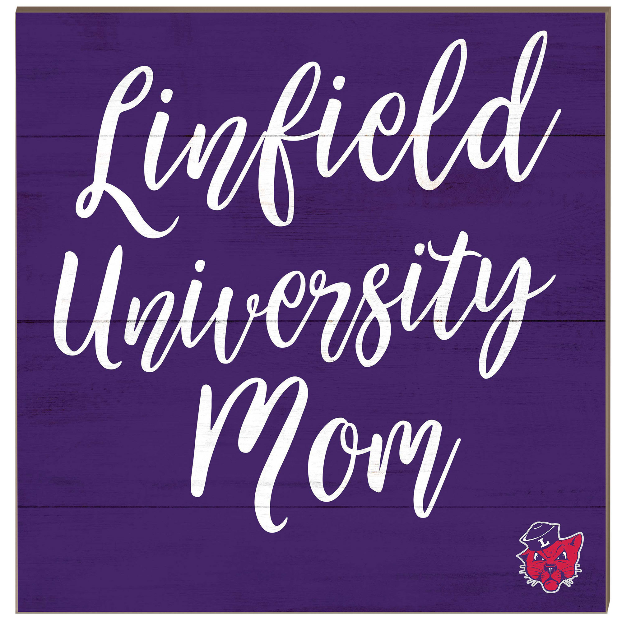 Linfield Wildcats 10'' x 10'' Team Mom Plaque