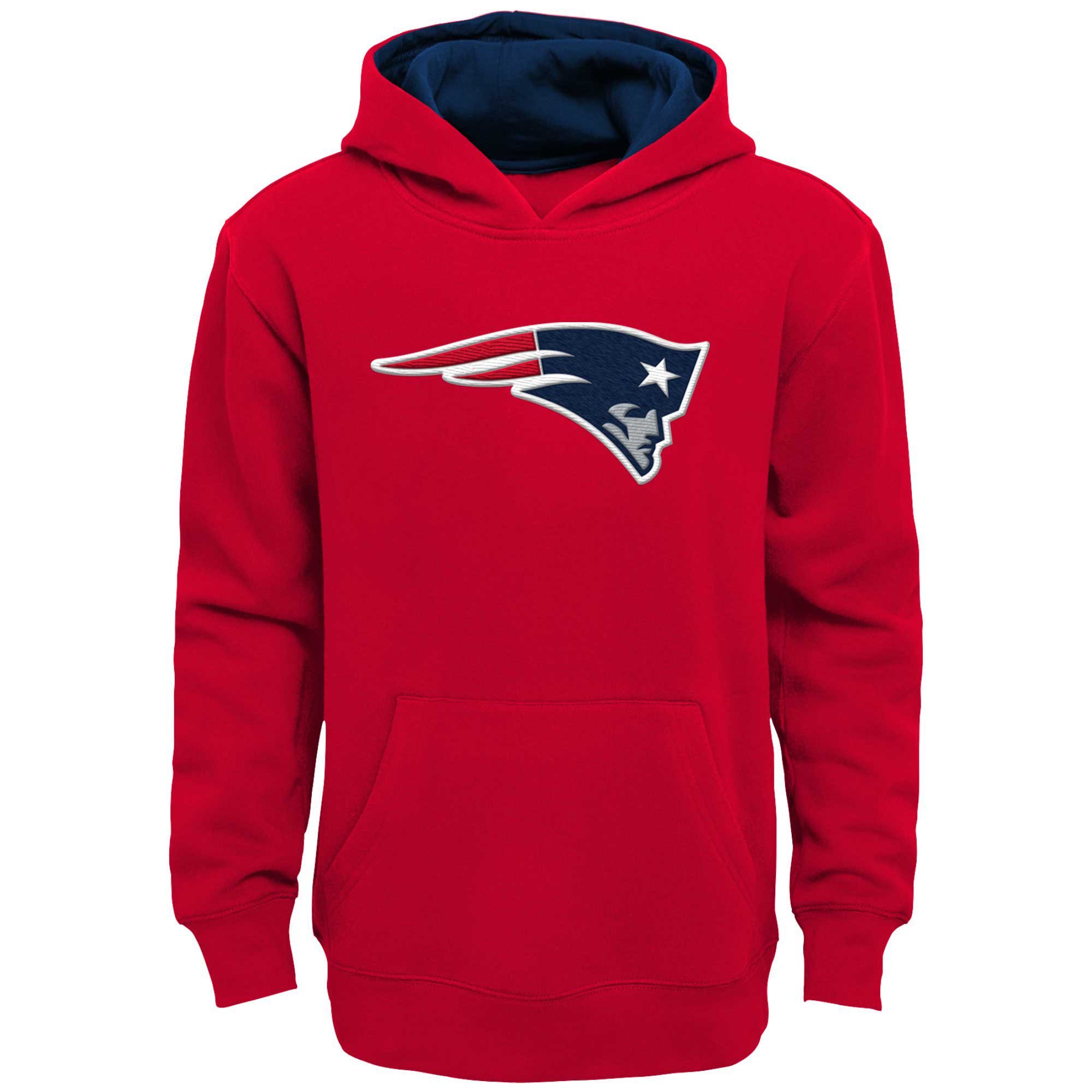 Youth Red New England Patriots Prime Pullover Hoodie Youth Red New England Patriots Prime Pullover Hoodie