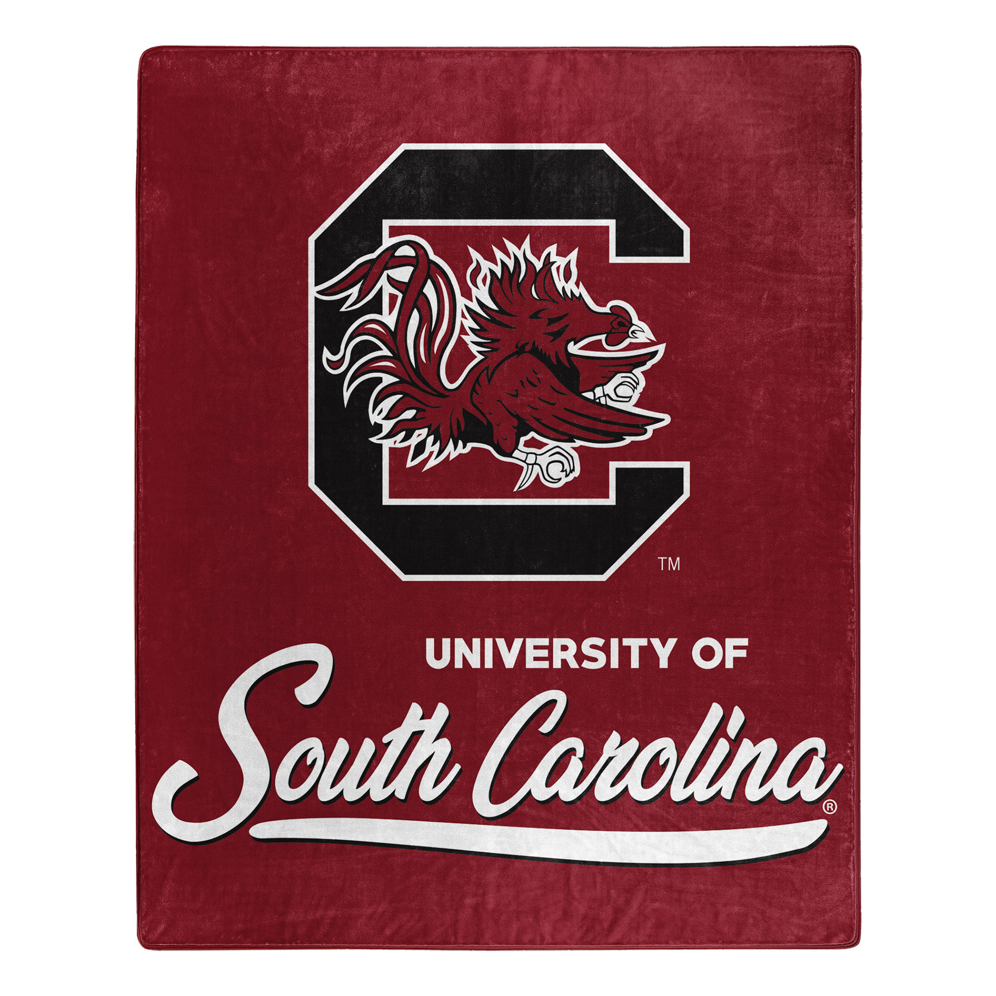 The Northwest Group  South Carolina Gamecocks 50" x 60" Signature Raschel Plush Throw Blanket