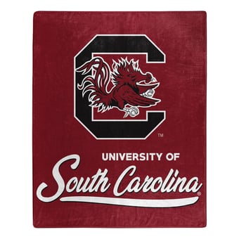 "The Northwest Group  South Carolina Gamecocks 50"" x 60"" Signature Raschel Plush Throw Blanket"