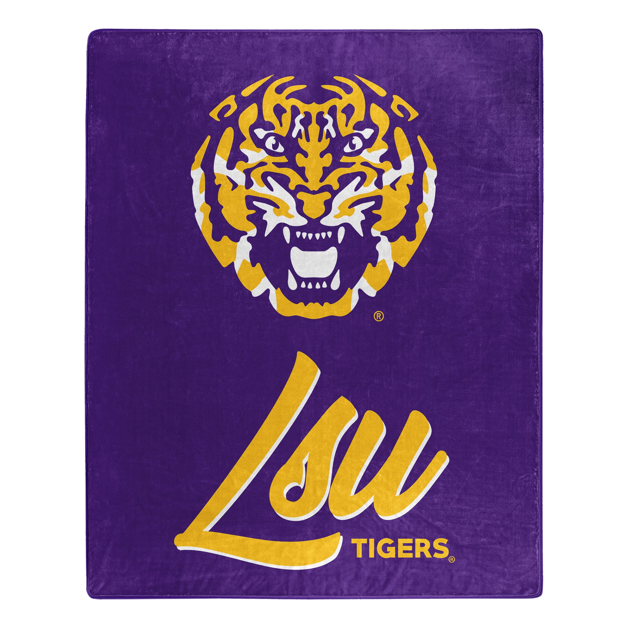 The Northwest Group  LSU Tigers 50" x 60" Signature Raschel Plush Throw Blanket