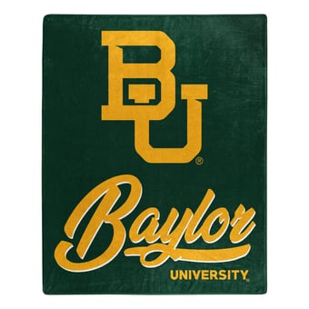 The Northwest Group  Baylor Bears 50" x 60" Signature Raschel Plush Throw Blanket