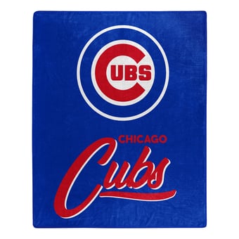 "The Northwest Group  Chicago Cubs 50"" x 60"" Signature Raschel Plush Throw Blanket"