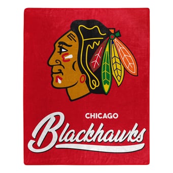 The Northwest Group  Chicago Blackhawks 50" x 60" Signature Raschel Plush Throw Blanket