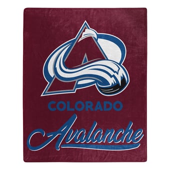 "The Northwest Group  Colorado Avalanche 50"" x 60"" Signature Raschel Plush Throw Blanket"