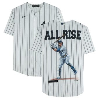 Aaron Judge New York Yankees Unsigned White Jersey - Art by Eric Sevigny - #1 of Limited Edition 1