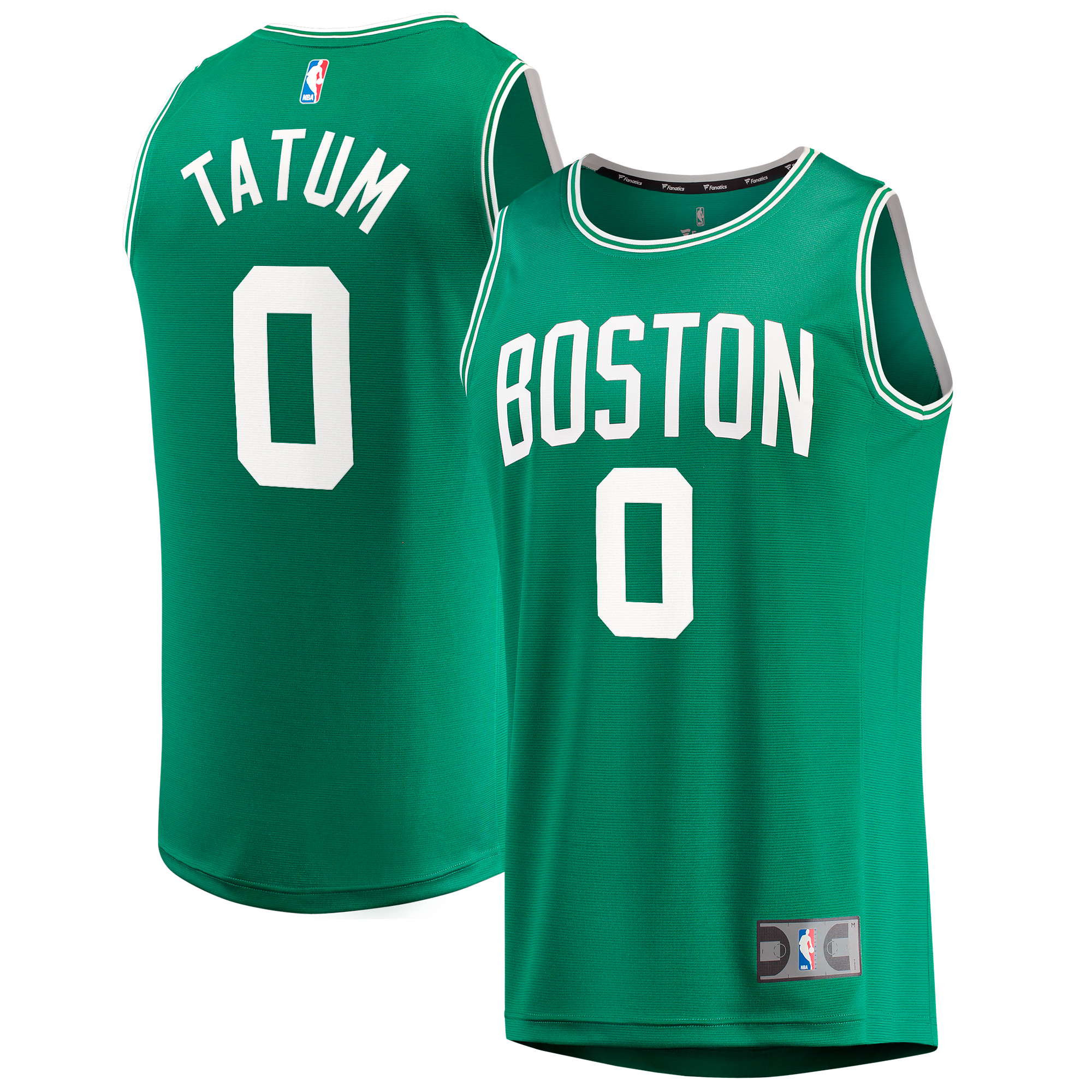 Men's Fanatics Jayson Tatum Kelly Green Boston Celtics Big & Tall Fast Break Player Jersey - Icon Edition