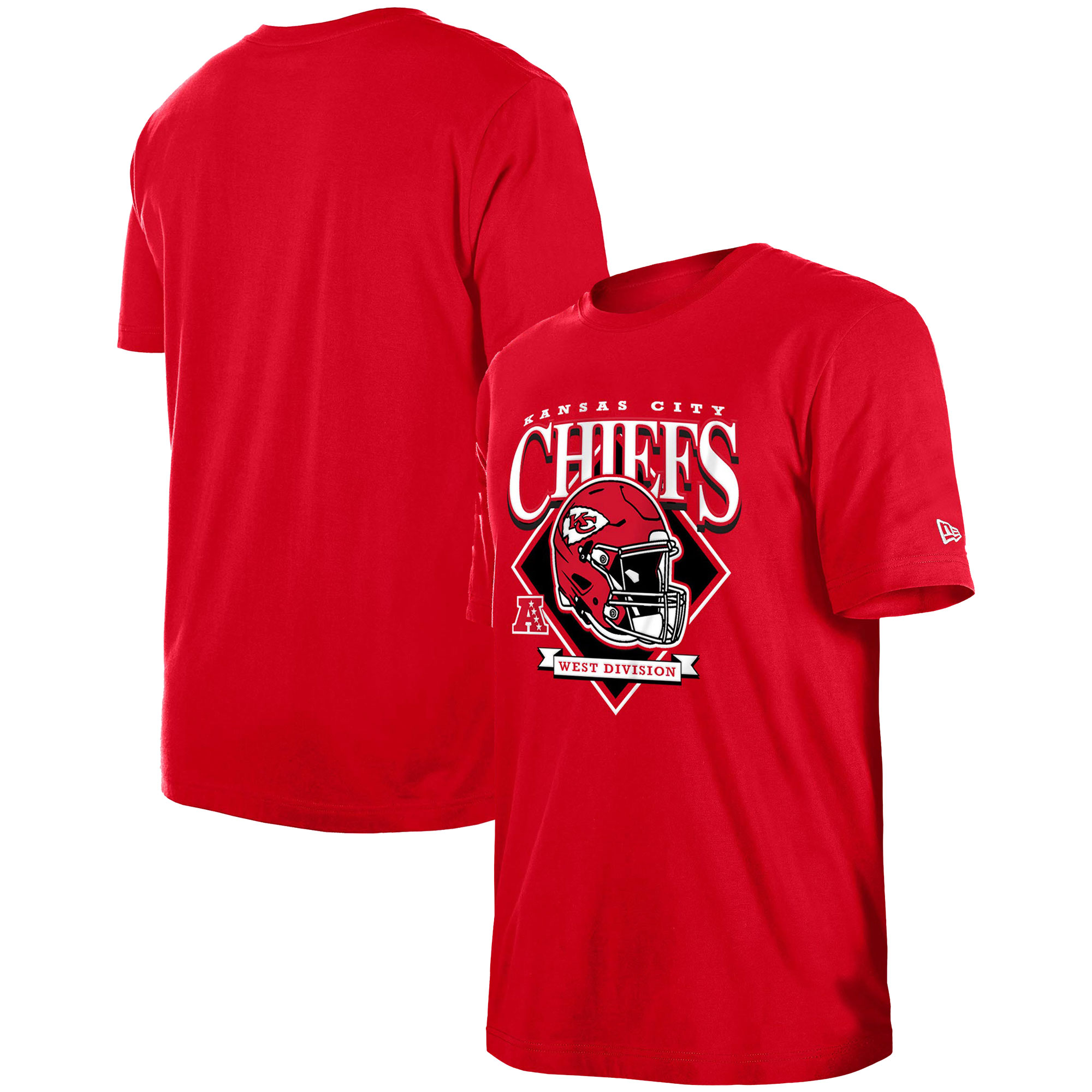 Men's New Era Red Kansas City Chiefs Team Logo T-Shirt