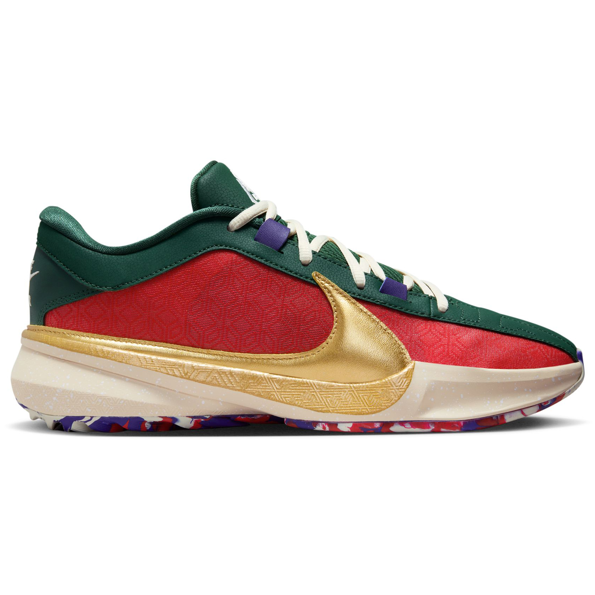 Men's Nike Giannis Antetokounmpo Red Zoom Freak 5 Low Top Shoes
