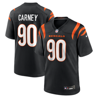 Men's Nike Owen Carney Black Cincinnati Bengals Home Game Player Jersey