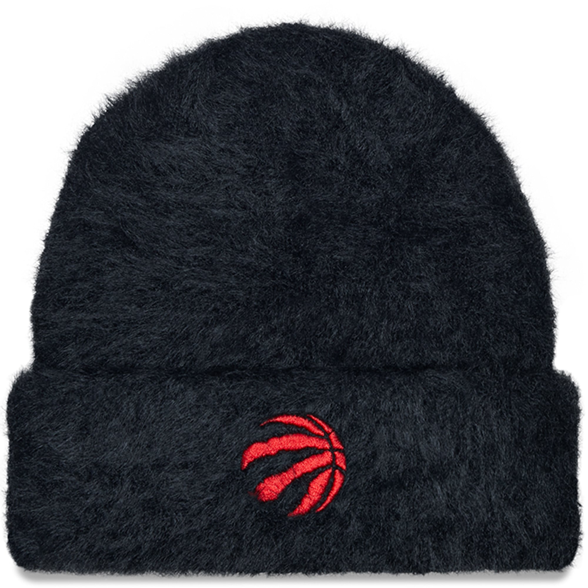 Women's New Era Black Toronto Raptors Fuzzy Cuffed Knit Hat