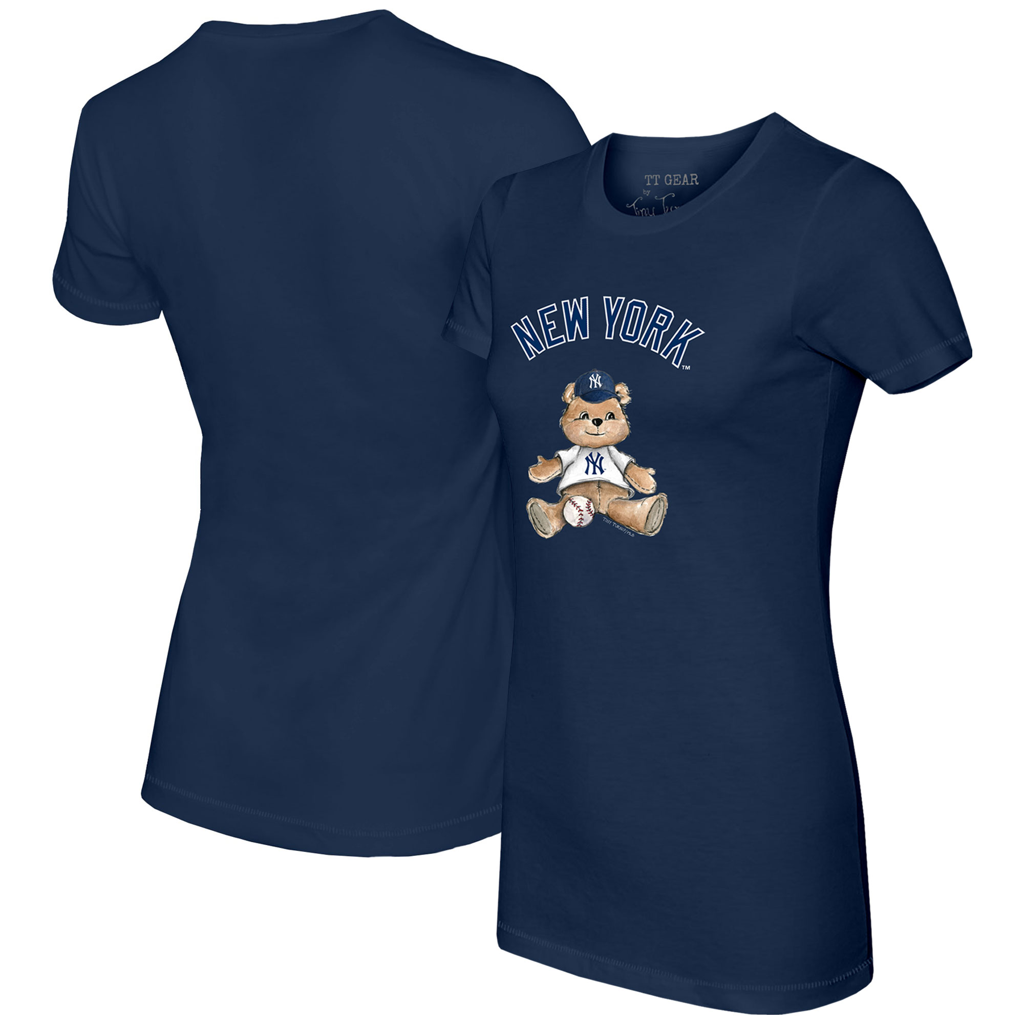 Women’s Tiny Turnip Navy New York Yankees Teddy Boy T-Shirt Women’s Tiny Turnip Navy New York Yankees Teddy Boy T-Shirt