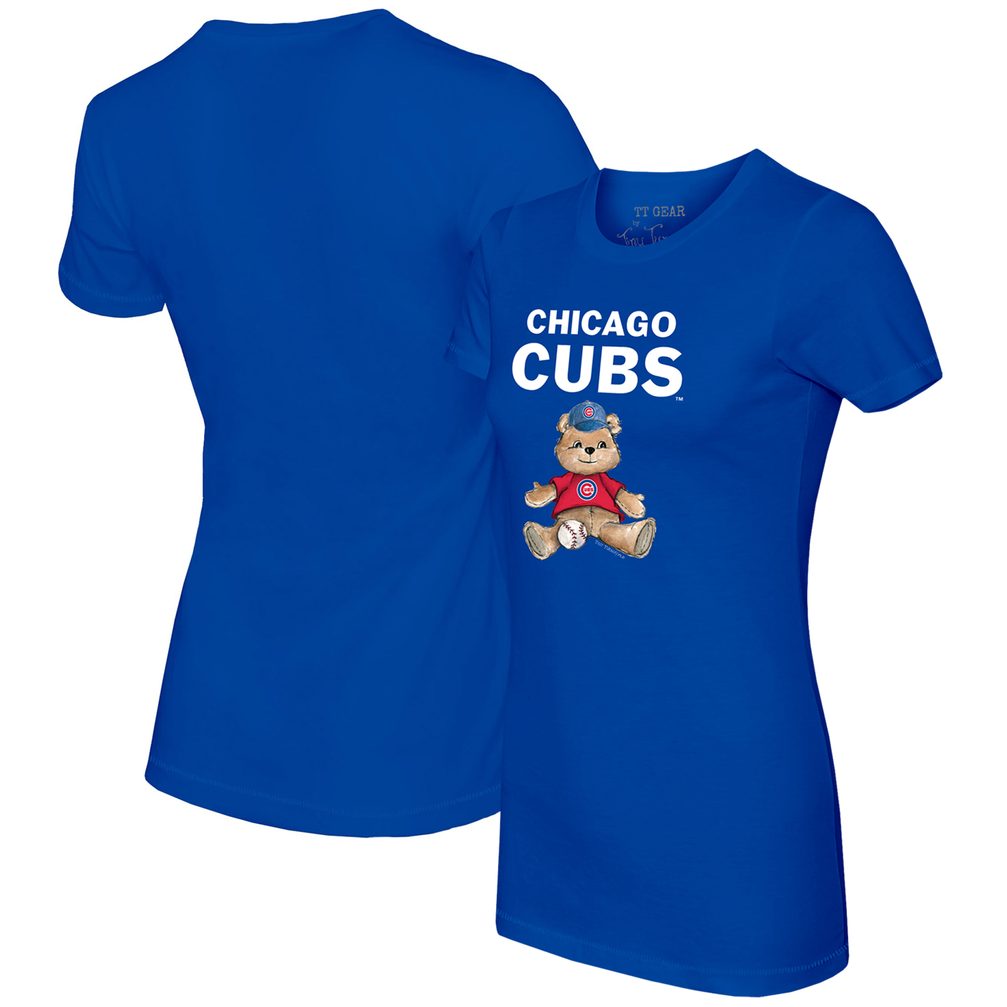 Women’s Tiny Turnip Royal Chicago Cubs Teddy Boy T-Shirt Women’s Tiny Turnip Royal Chicago Cubs Teddy Boy T-Shirt