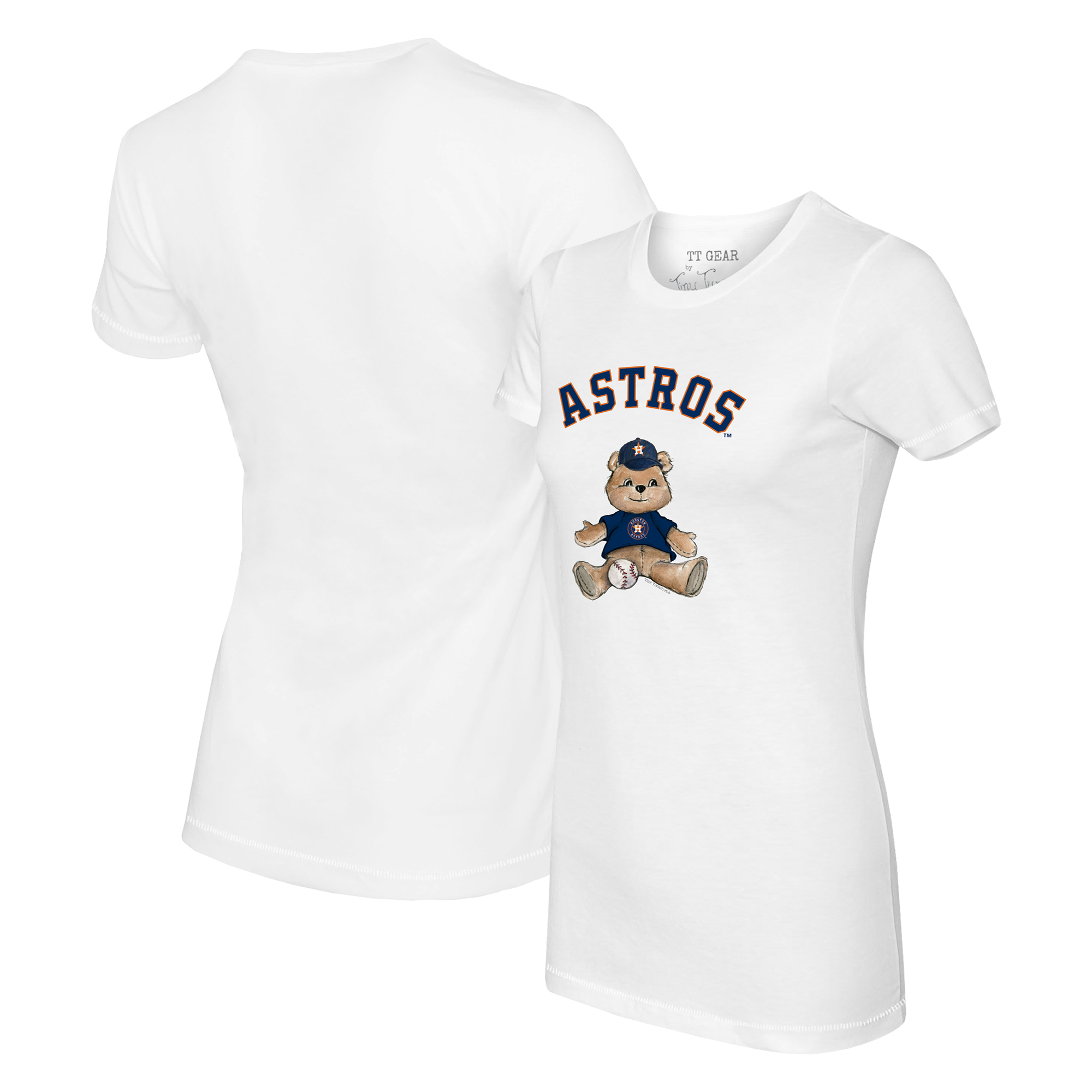 Women’s Tiny Turnip White Houston Astros Teddy Boy T-Shirt Women’s Tiny Turnip White Houston Astros Teddy Boy T-Shirt