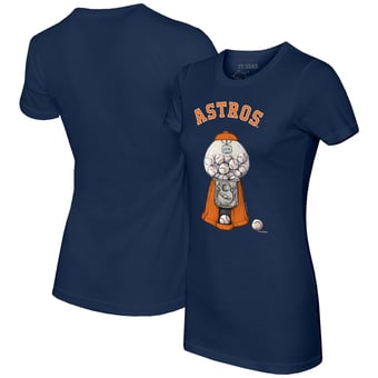 Women's Tiny Turnip Navy Houston Astros Gumball Machine T-Shirt