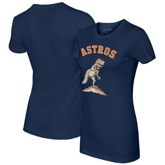 Women's Tiny Turnip  Navy Houston Astros TT Rex T-Shirt