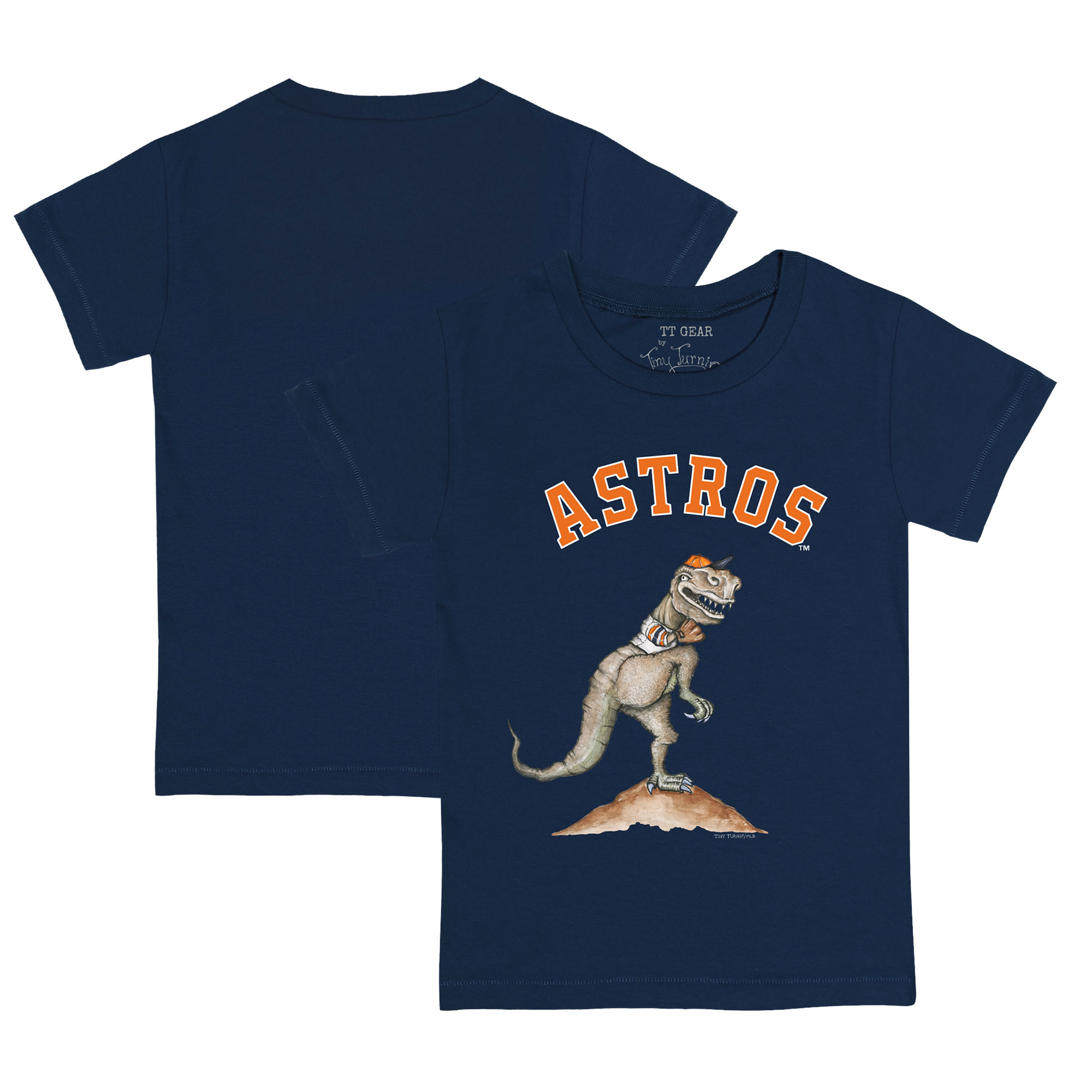 Toddler Tiny Turnip Navy Houston Astros TT Rex T-Shirt Toddler Tiny Turnip Navy Houston Astros TT Rex T-Shirt