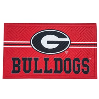Georgia Bulldogs Embossed Door Mat