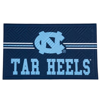 North Carolina Tar Heels Embossed Door Mat