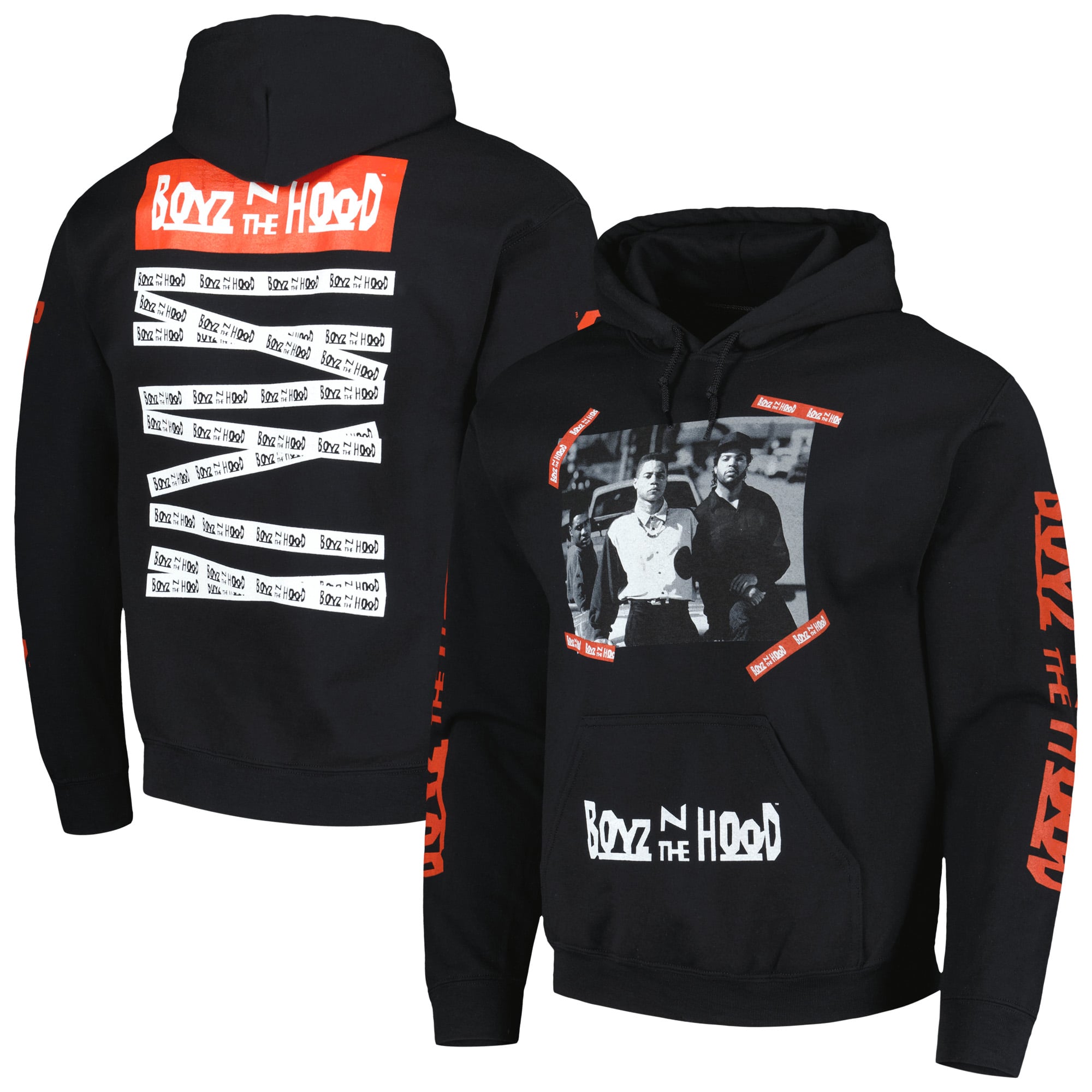 Unisex Boyz 'n the Hood Black Graphic Pullover Hoodie