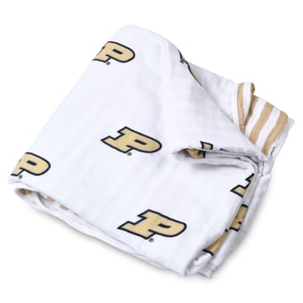 Infant Three Little Anchors Purdue Boilermakers 47" x 47" Muslin 4-Layer Blanket