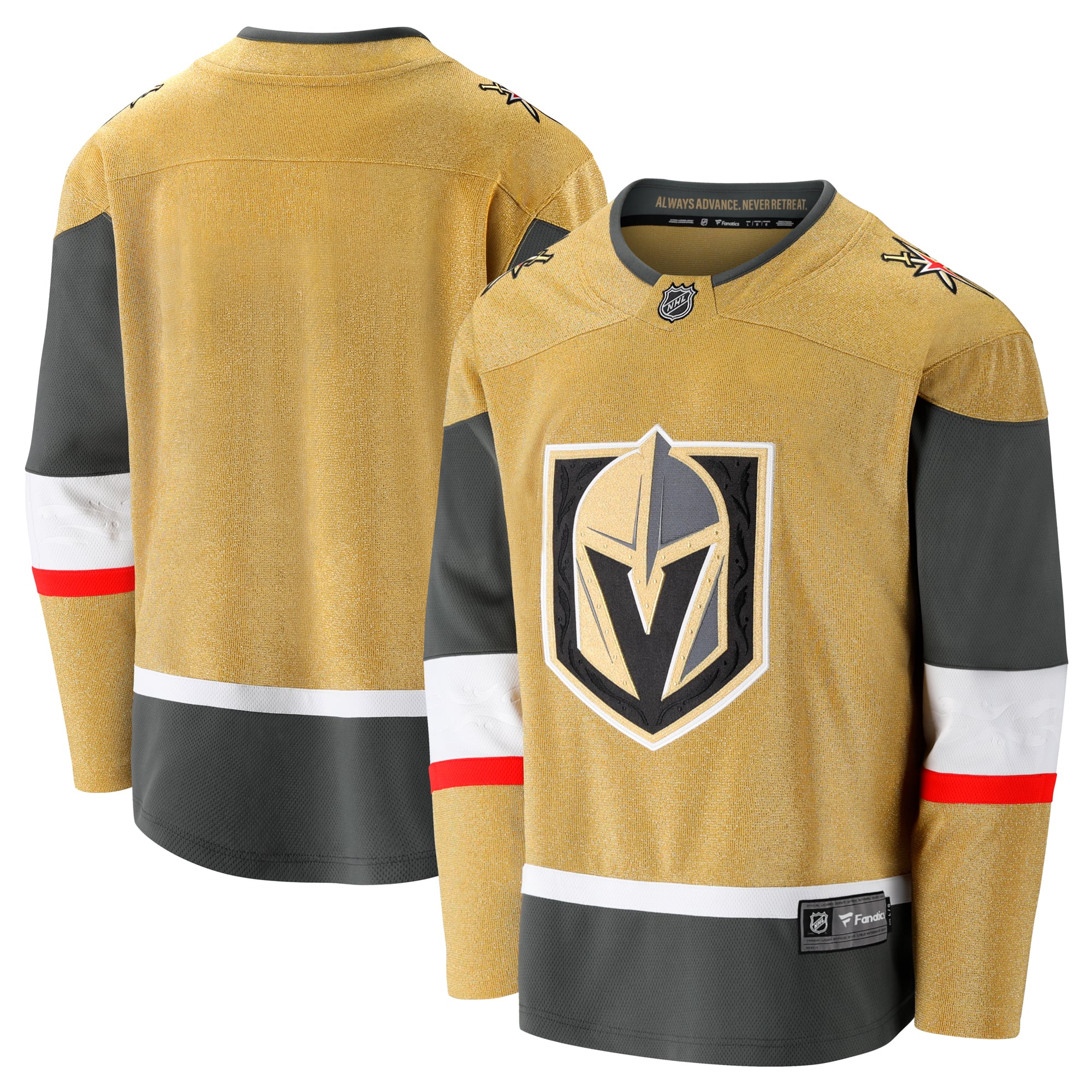 Men's Fanatics Gold Vegas Golden Knights Home Breakaway Jersey