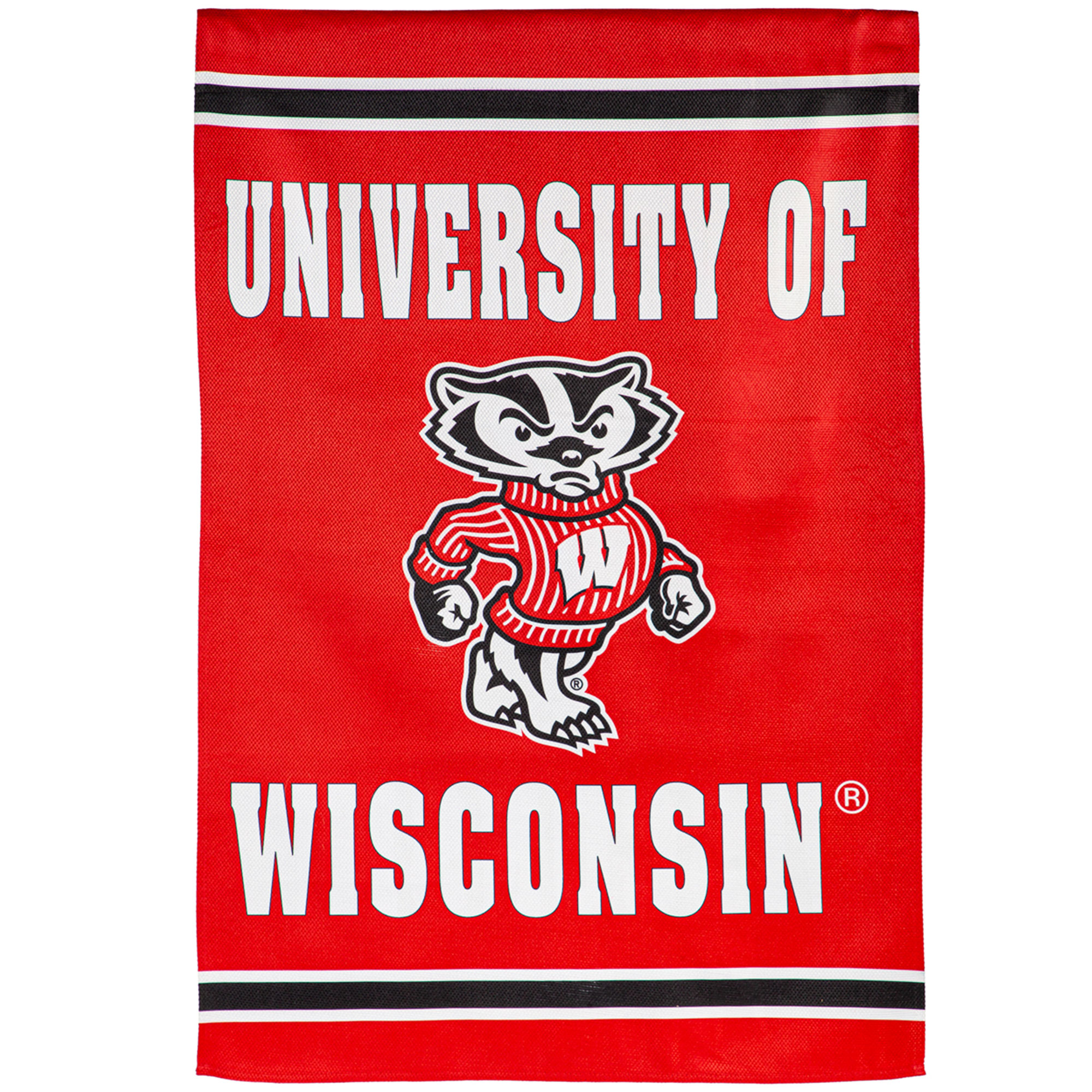 Wisconsin Badgers 28" x 44" Double-Sided Embossed Suede House Flag