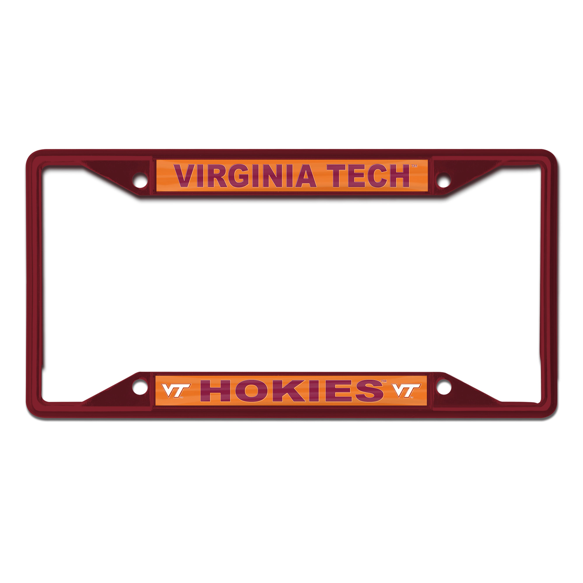 WinCraft Virginia Tech Hokies Chrome Colored License Plate Frame