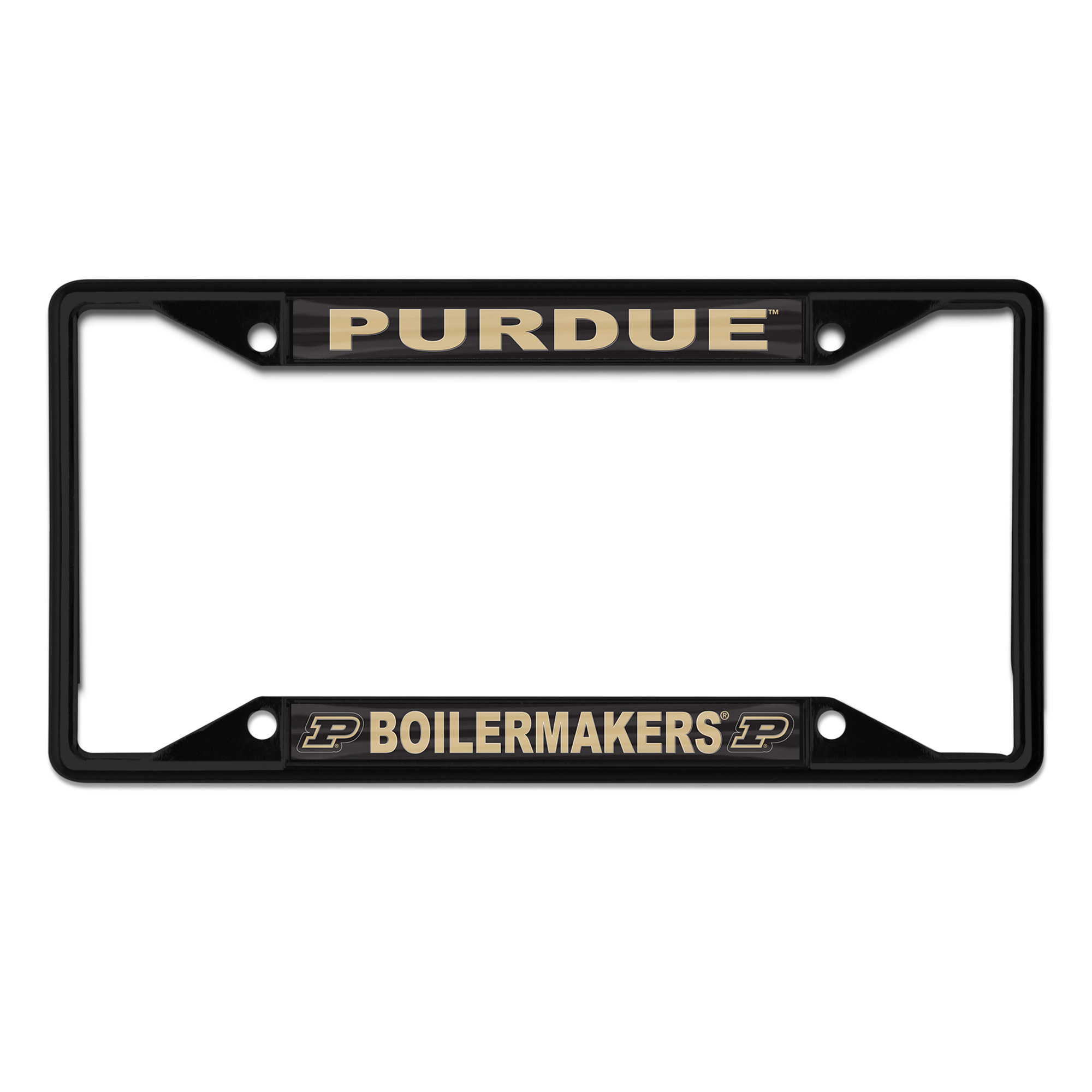 WinCraft Purdue Boilermakers Chrome Colored License Plate Frame