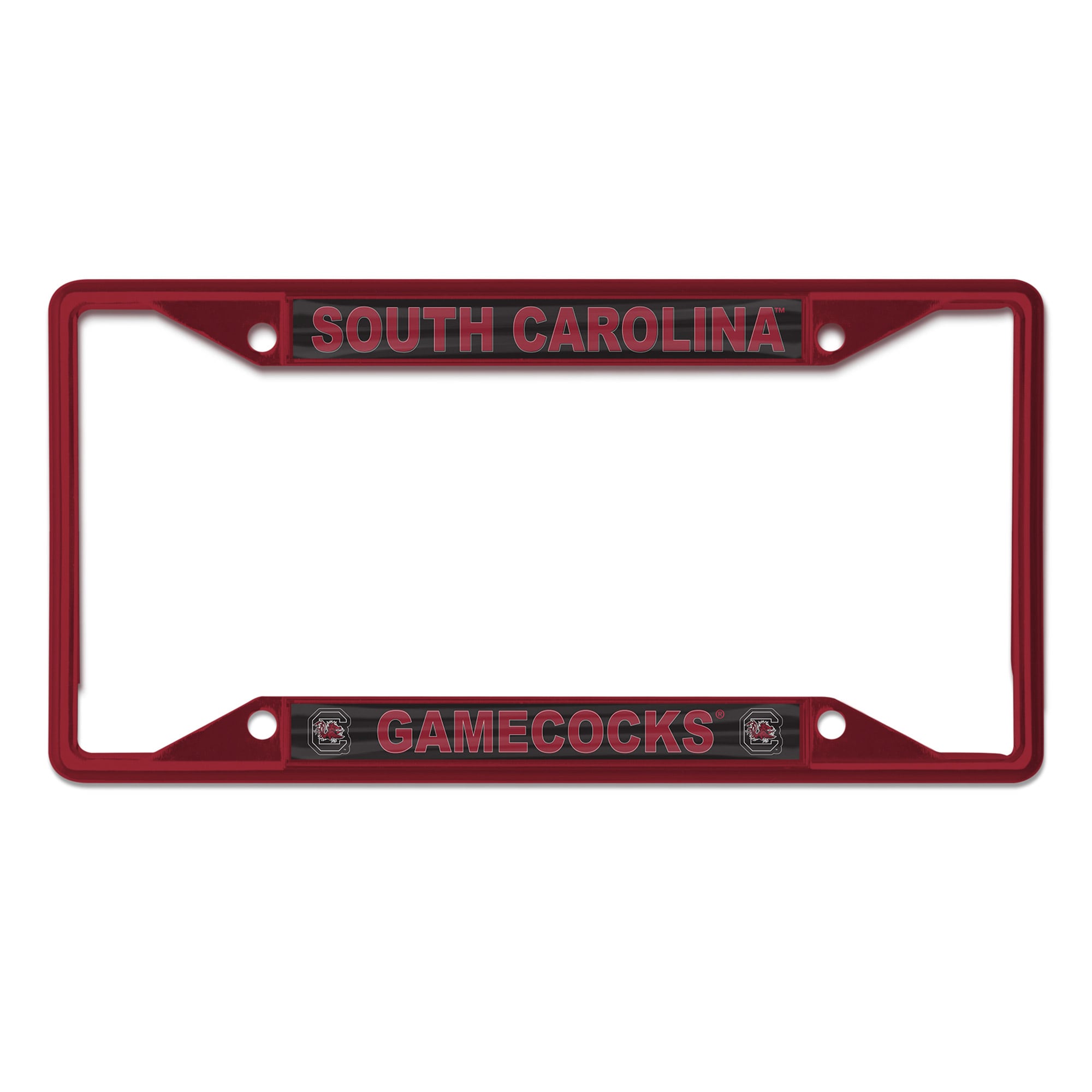 WinCraft South Carolina Gamecocks Chrome Colored License Plate Frame