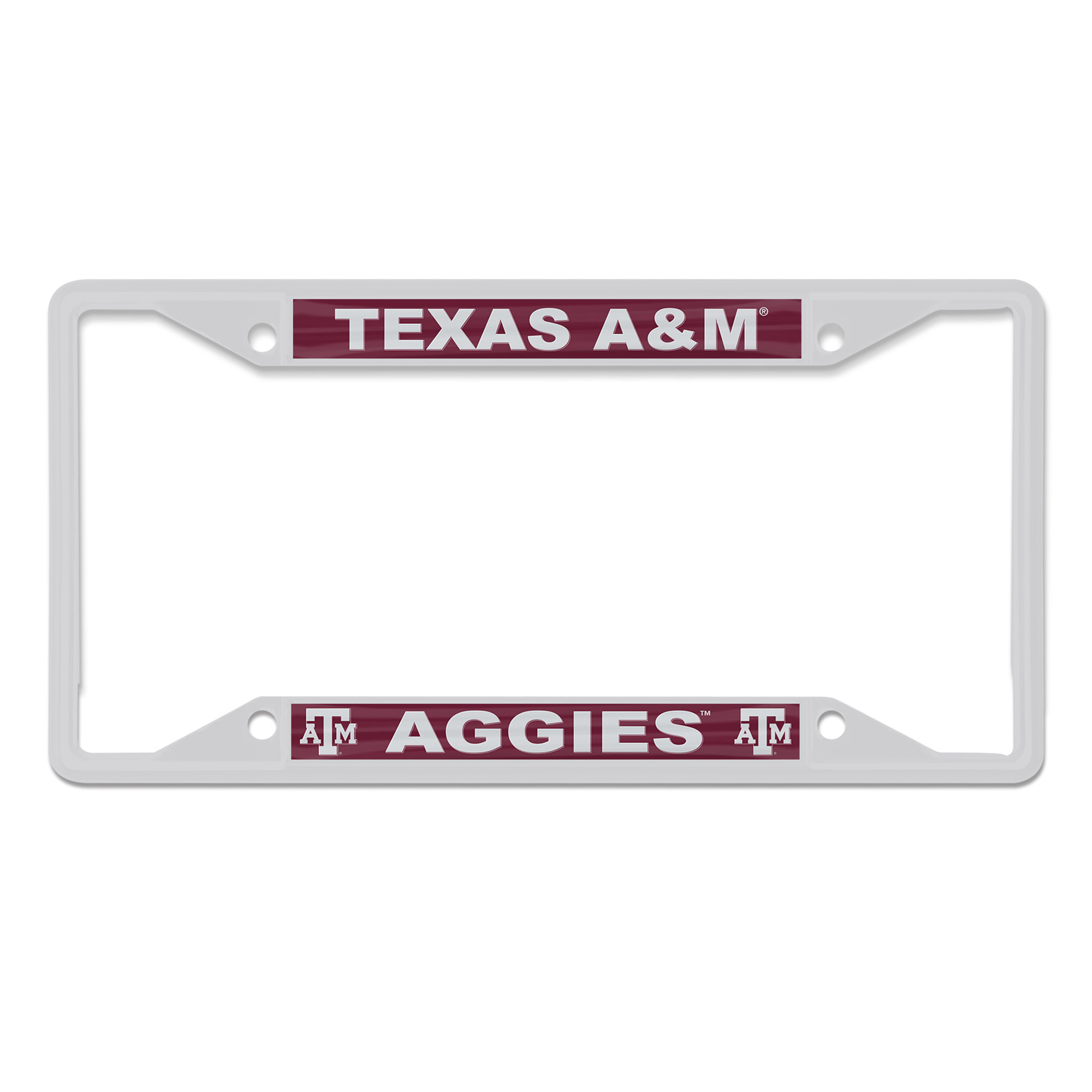 WinCraft Texas A&M Aggies Chrome Color License Plate Frame