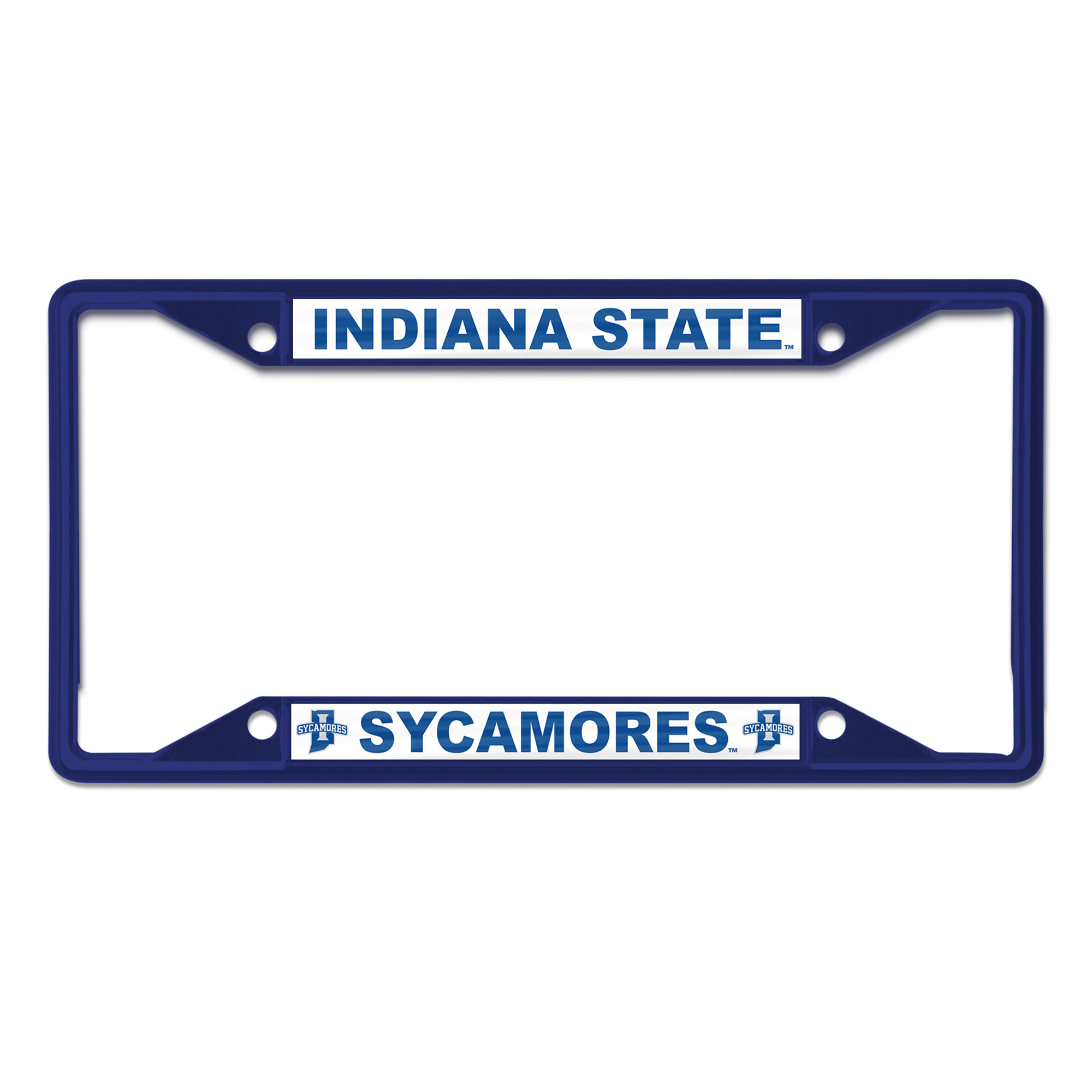 WinCraft Indiana State Sycamores Chrome Color License Plate Frame