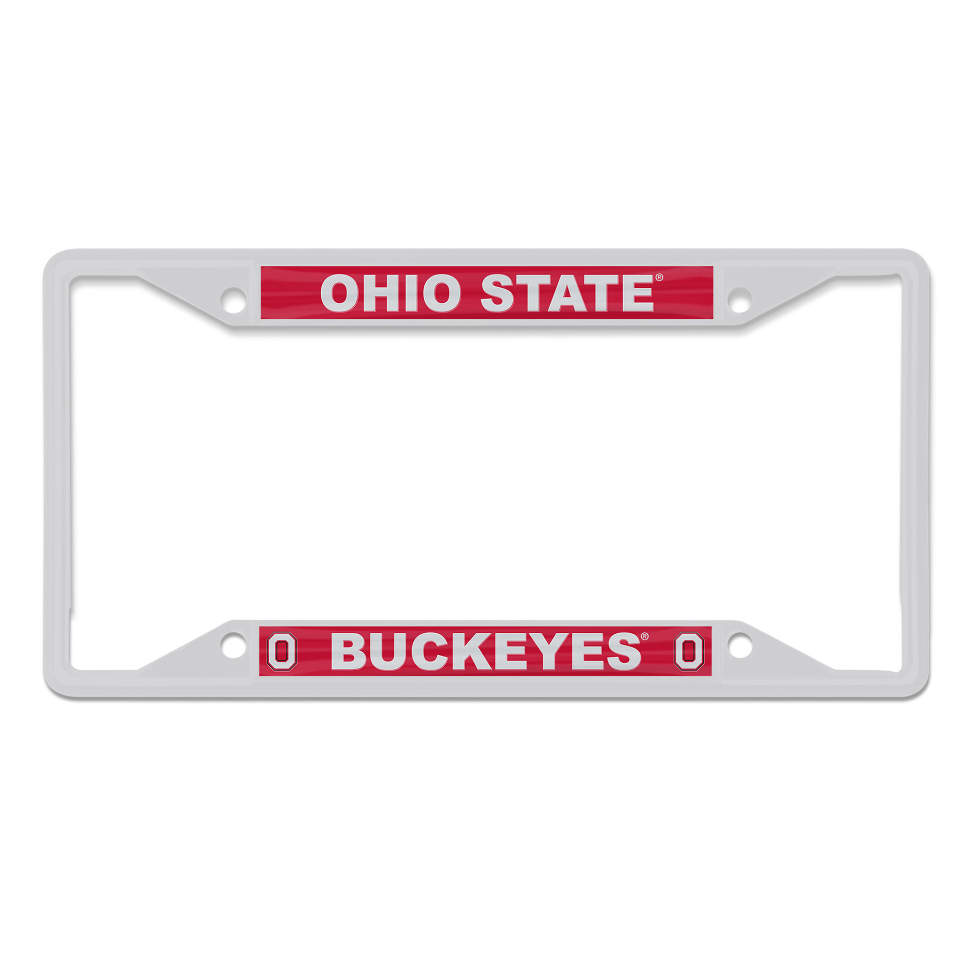 WinCraft Ohio State Buckeyes Chrome Color License Plate Frame WinCraft Ohio State Buckeyes Chrome Color License Plate Frame