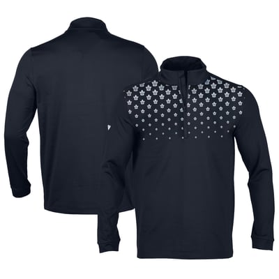 Men's Levelwear  Navy Toronto Maple Leafs NHL x PGA - Calibre Quarter-Zip Pullover Top