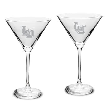 Lamar Cardinals Two-Piece Traditional 10oz. Martini Glass Set