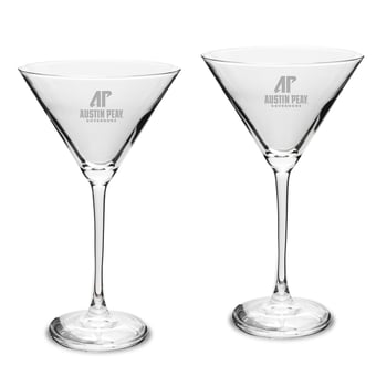 Austin Peay State Governors Two-Piece Traditional 10oz. Martini Glass Set
