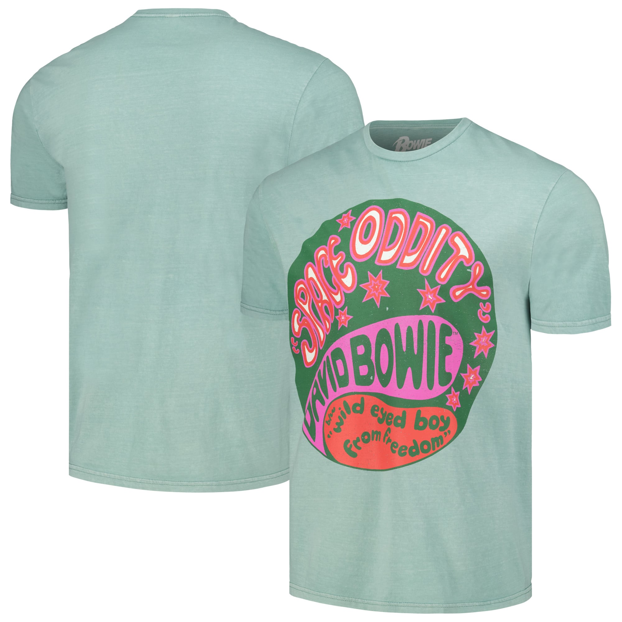 Men's Mint David Bowie Oddity Washed Graphic T-Shirt