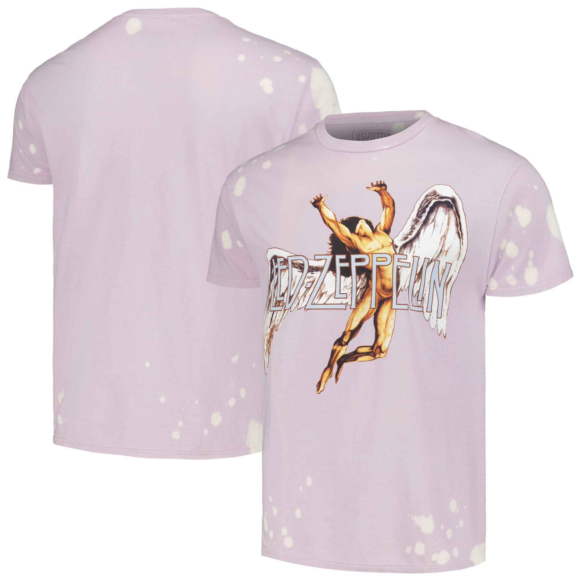 Men's Purple Led Zeppelin Icarus Washed Graphic T-Shirt