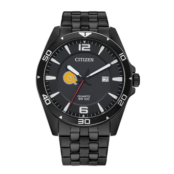 Men's Albany State Golden Rams Citizen Quartz Black-Tone Stainless Steel Watch