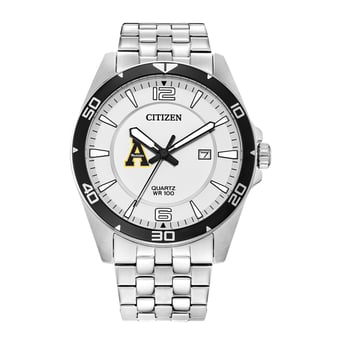 Men's Appalachian State Mountaineers Citizen Quartz Stainless Steel Watch