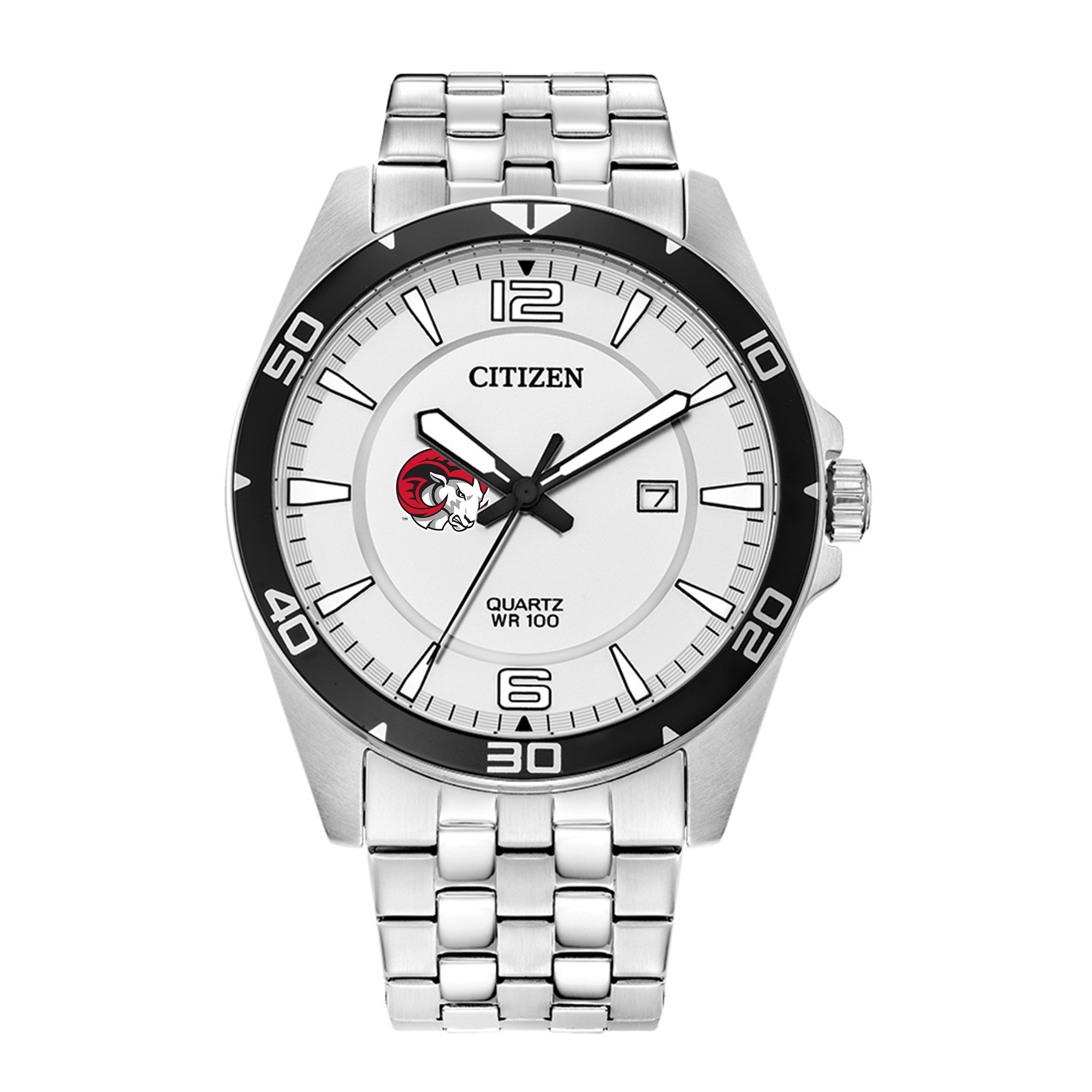Men's Winston-Salem State Rams Citizen Quartz Stainless Steel Watch
