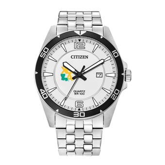 Men's Xavier University of Louisiana Gold Rush Citizen Quartz Stainless Steel Watch