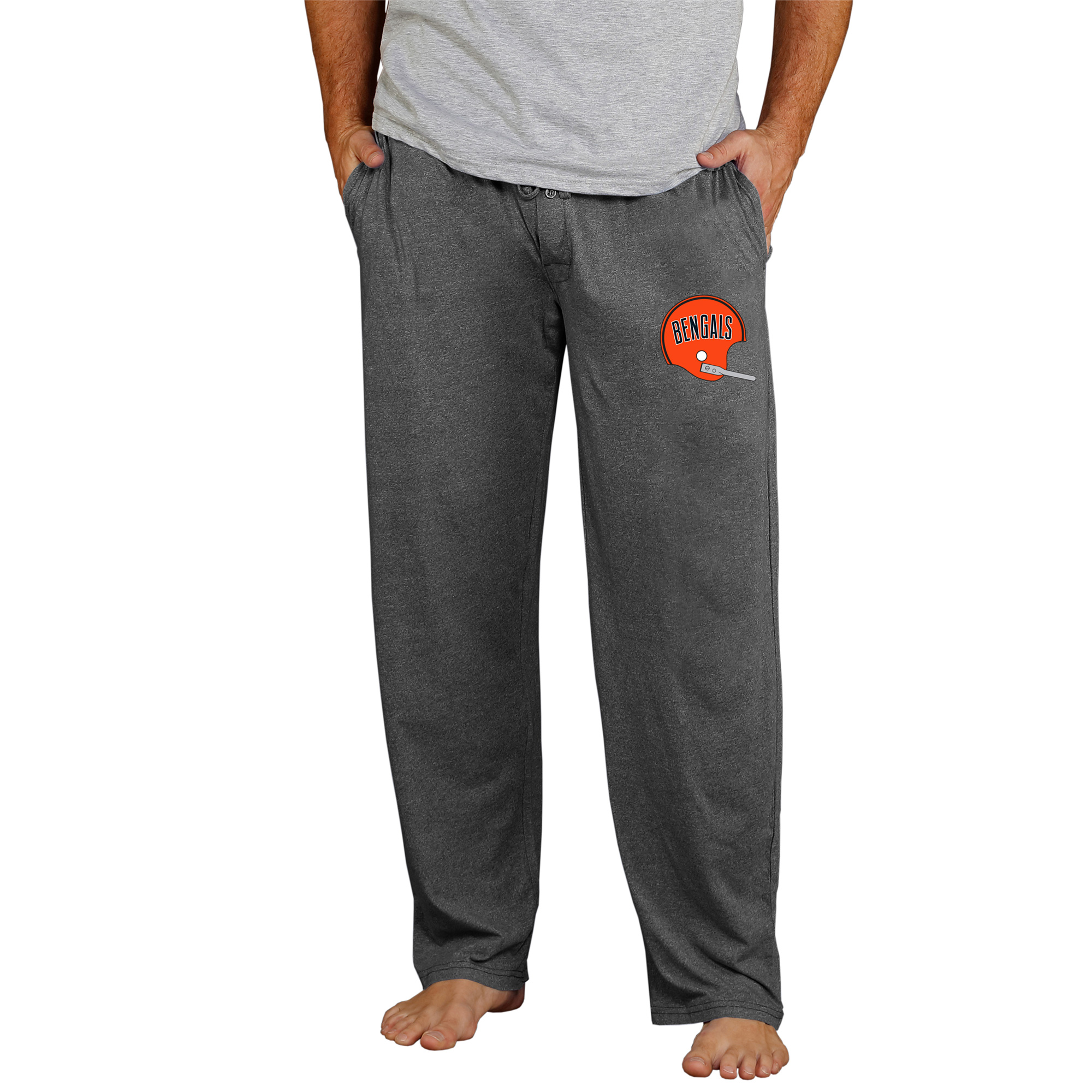 Men's Concepts Sport Charcoal Cincinnati Bengals Retro Quest Knit Pants