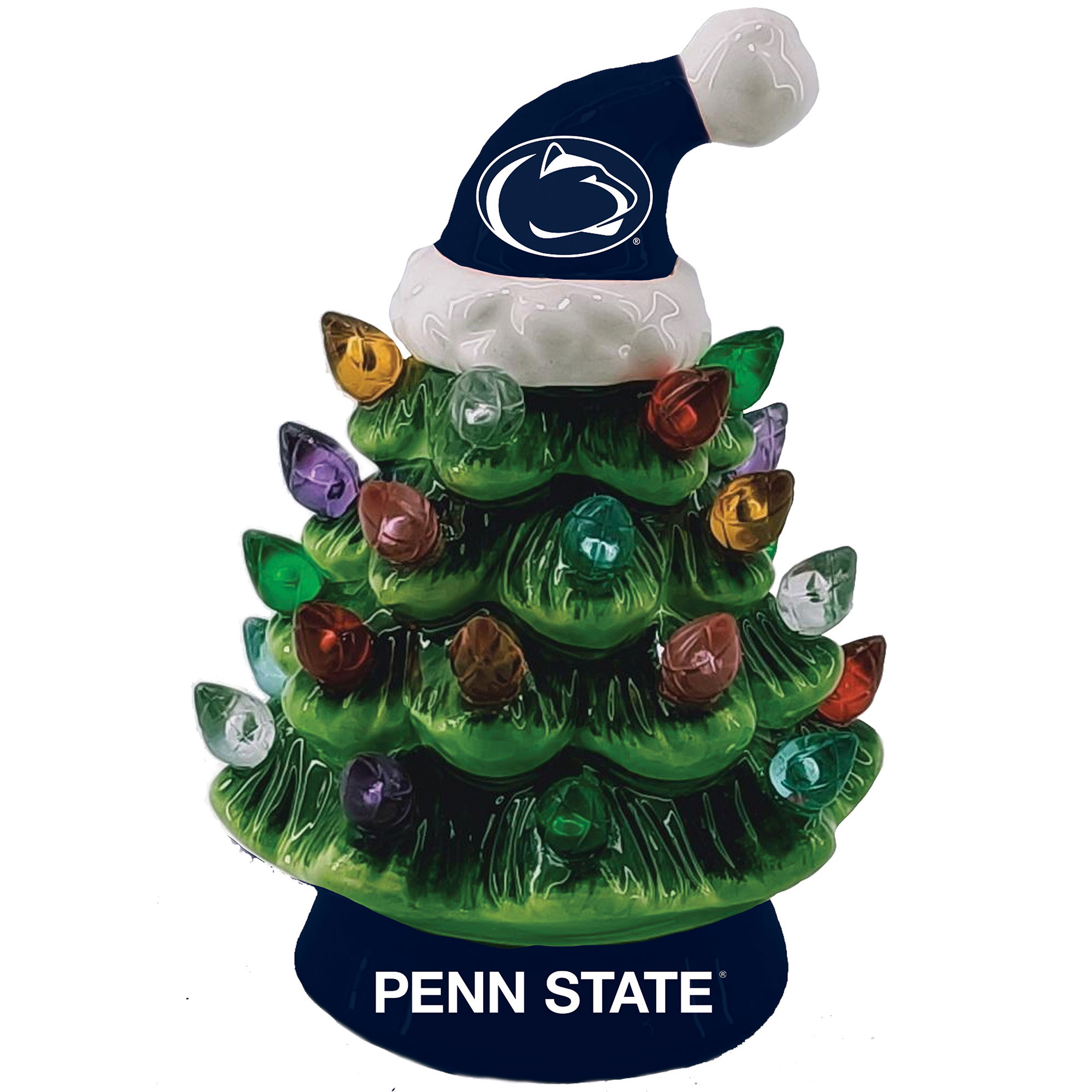 Penn State Nittany Lions 8″ Light Up Ceramic LED Christmas Tree Penn State Nittany Lions 8″ Light Up Ceramic LED Christmas Tree