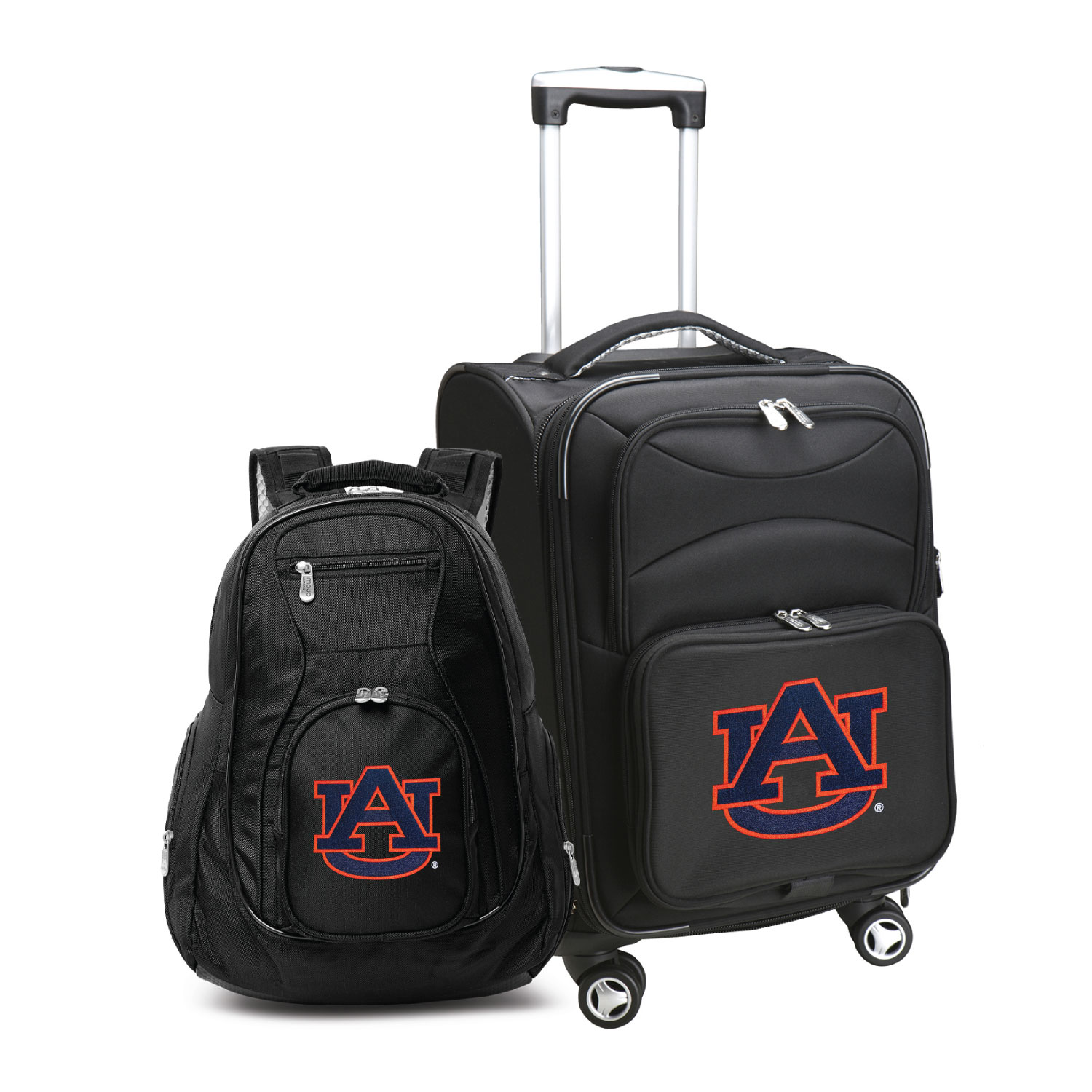 MOJO Black Auburn Tigers Softside Carry-On & Backpack Set MOJO Black Auburn Tigers Softside Carry-On & Backpack Set