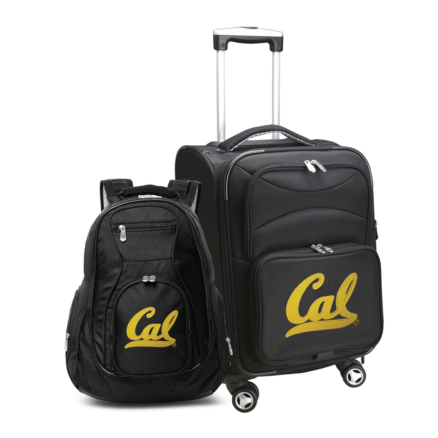 MOJO Black Cal Bears Softside Carry-On & Backpack Set
